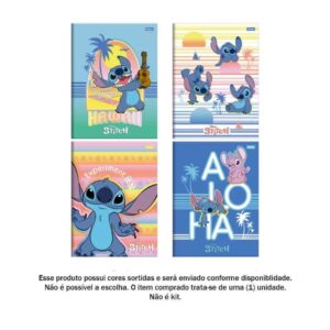 Caderno Brochura Stitch 1 Matéria 80 Folhas - Foroni - Imagem 2