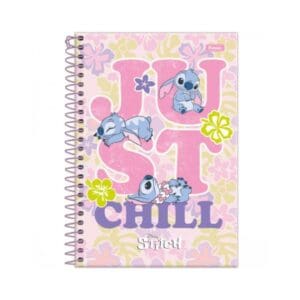 Caderno Universitário Stitch 1 Matéria 80 Folhas - Foroni - Imagem 3