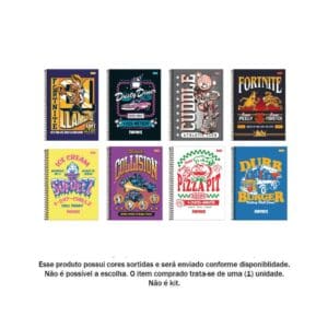 Caderno Universitário Fortnite 1 Matéria 80 Folhas - Foroni - Imagem 2