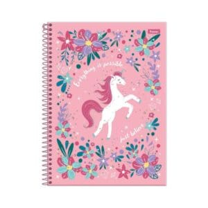 Caderno Universitário Unicórnio 1 Matéria 80 Folhas - Foroni - Imagem 5
