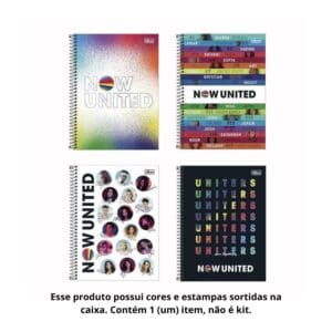 Caderno Espiral 1/4 Now United 80 Folhas - Tilibra - Imagem 2