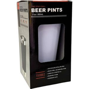 Copo Térmico Inox 473ml (Beer Pint) com Tampa - Cores Sortidas - Imagem 5