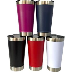 Copo Térmico Inox 473ml (Beer Pint) com Tampa - Cores Sortidas - Imagem 3