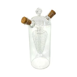 Galheteiro Duplo De Vidro Interno 60ML Externo 320ML - Cosy