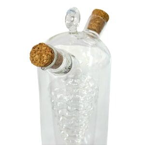 Galheteiro Duplo De Vidro Interno 60ML Externo 320ML - Cosy - Imagem 2