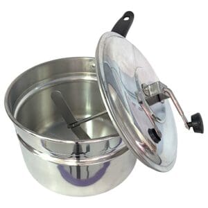 Pipoqueira Nº20 Alumínio Polido 3,75 Litros Alubril - Imagem 2