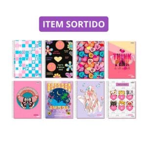 Caderno Espiral Universitário 10 Matérias 160 Folhas Nova Mix Feminina - Nova Cadernos - Imagem 2