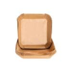 Forma Quadrada Descartável Para Airfryer C/ 50 Unidades 1,8L- Casíta