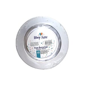 Prato Descartável 18cm C/ 6 Unidades - Wincy Festas