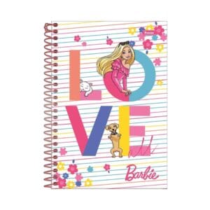 Caderno Espiral 1/4 Barbie 80 Folhas - Foroni