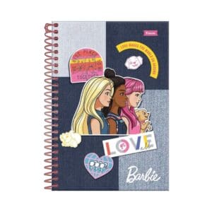 Caderno Espiral 1/4 Barbie 80 Folhas - Foroni - Imagem 4