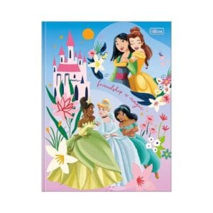Caderno Brochura Princesas Disney 80 Folhas - Tilibra