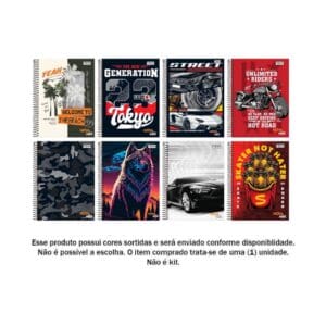 Caderno Universitário Nova Mix 1 Matéria 80 Folhas - Nova Cadernos - Imagem 2