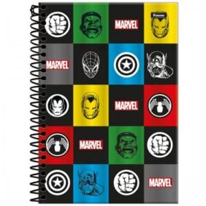 Caderno Espiral 1/4 Marvel Comics 80 Folhas - Foroni - Imagem 3