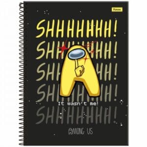 Caderno Universitário Among Us 1 Matéria 80 Folhas - Foroni