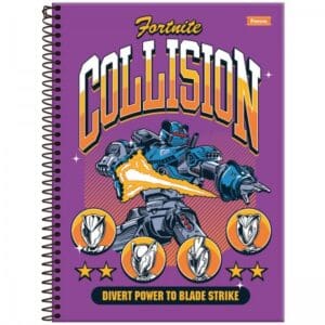 Caderno Universitário Fortnite 1 Matéria 80 Folhas - Foroni - Imagem 6