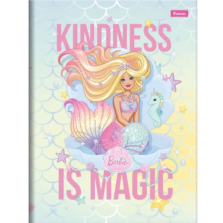 Caderno Brochura Pequeno 1/4 Barbie Dreamtopia 80 Folhas - Foroni - Imagem 6