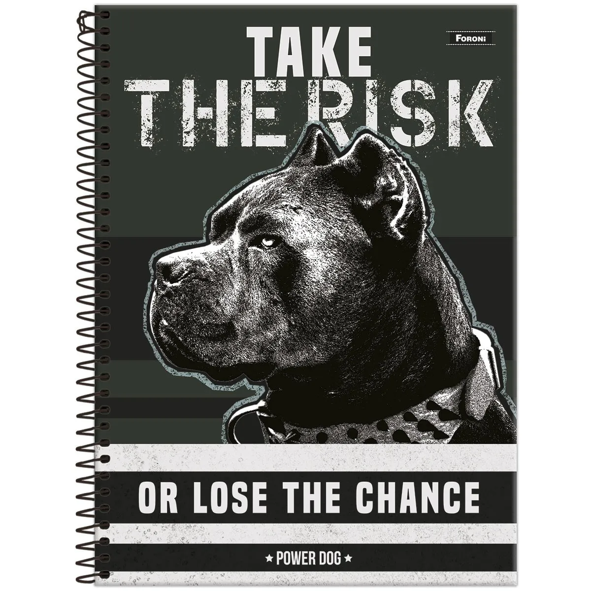 Caderno Universitário Power Dog 1 Matéria 80 Folhas - Foroni - Imagem 5