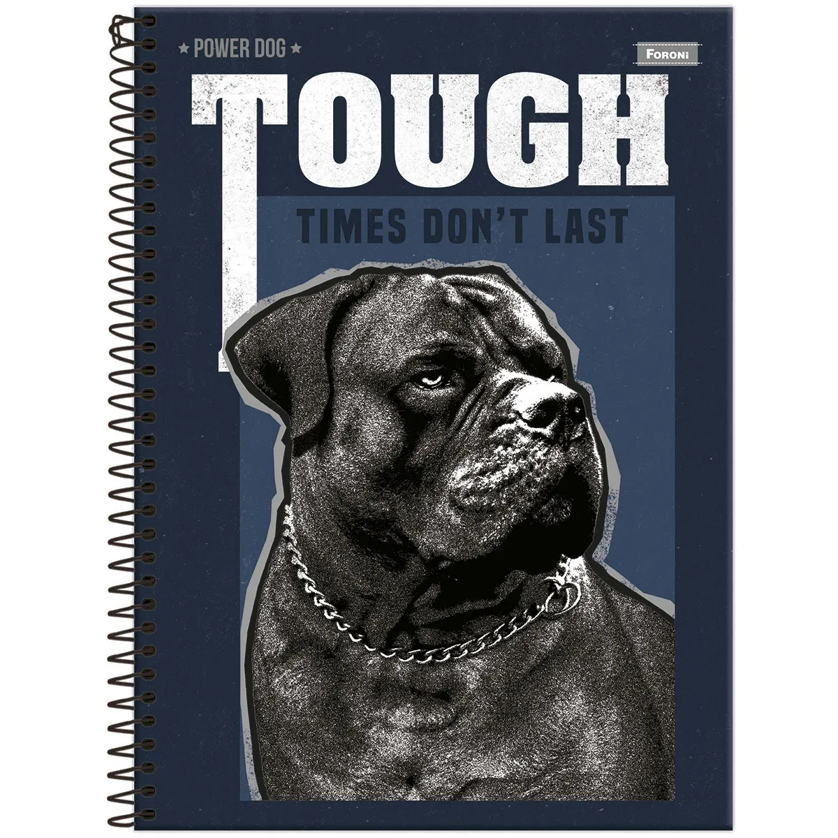 Caderno Universitário Power Dog 1 Matéria 80 Folhas - Foroni - Imagem 1