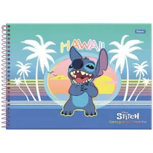 Caderno Cartografia e Desenho Stitch 80 Folhas - Foroni
