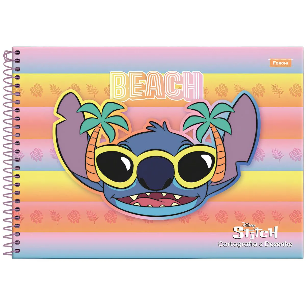 Caderno Cartografia e Desenho Stitch 80 Folhas - Foroni - Imagem 4
