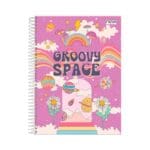 Caderno Espiral Universitário 1 Matéria 80 Folhas Be Kind - Nova Cadernos