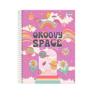 Caderno Espiral Universitário 1 Matéria 80 Folhas Be Kind - Nova Cadernos