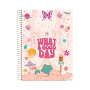 Caderno Espiral Universitário 1 Matéria 80 Folhas Be Kind - Nova Cadernos - Imagem 3