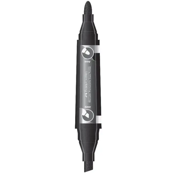 Marcador Permanente Duas Pontas - Faber Castell - Imagem 2