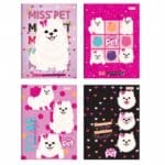 Caderno Brochura Universitário 1 Matéria 96 Folhas Miss Pet - Nova Cadernos