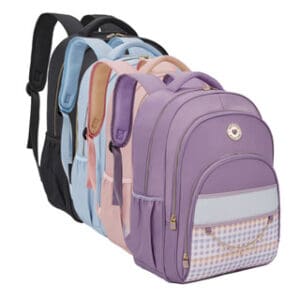 Mochila de Costas Feminina Xadrez - Kika Style - Imagem 2