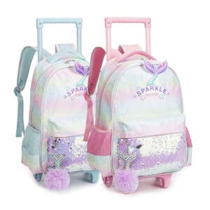 Mochila de Rodinha Infantil Feminina Sparkle - Nova Rio - Imagem 3