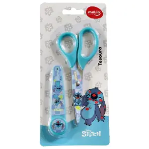 Tesoura Escolar com Protetor Stitch - Molin - Imagem 2