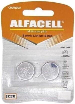 Bateria Lithium Botão 3V. CR2032 Cartela Com 2 Unidades