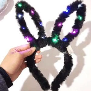 Tiara de Coelho com LED Ref. Q21145 com 1 Unidade 16x26cm Sortido - Festa - Imagem 3