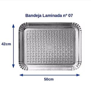 Bandeja Laminada Prata Nº7 13x51CM - Imagem 2