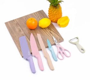 Kit De Facas E Acessórios 6 Peças Kitchen Knife - Imagem 4