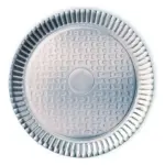 Prato Laminado Prata Nº4 25,5CM