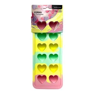 Forma de Gelo Em Silicone 12 Corações Linha Funny - Imagem 4