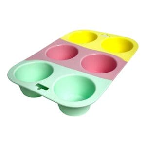 Forma De Silicone Para 6 Cupcakes Linha Funny - Imagem 2