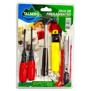 Jogo De Ferramentas 2 Chaves, Martelo E Estilete Talberg