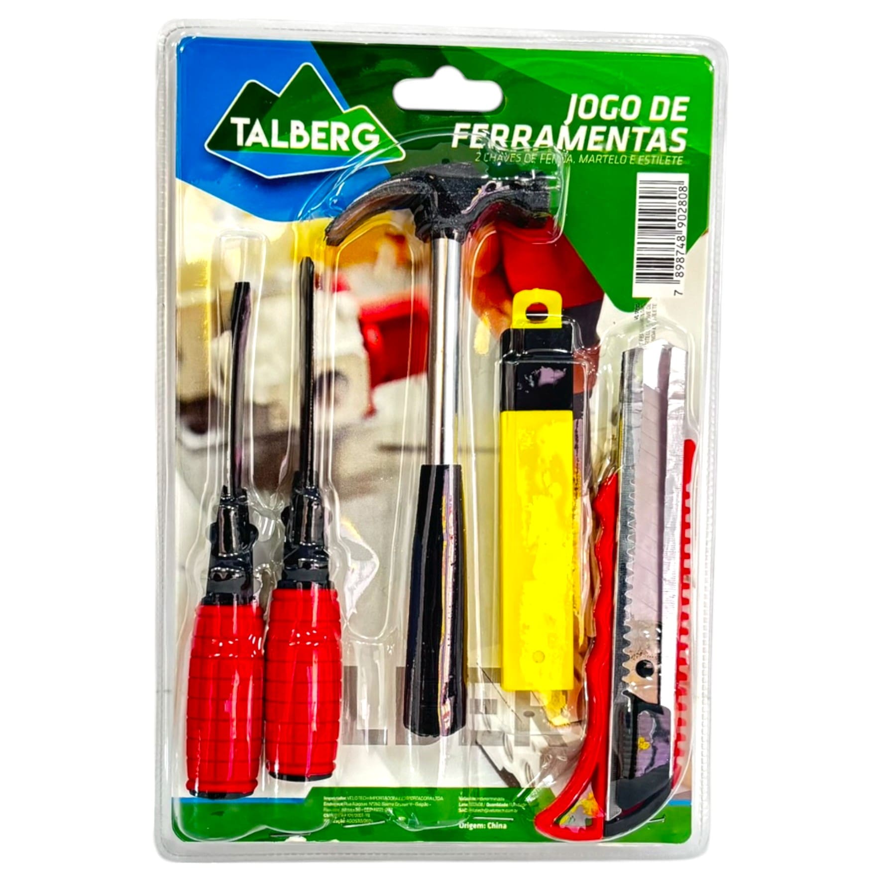 IMG_1804-Photoroom Jogo De Ferramentas 2 Chaves, Martelo E Estilete Talberg - Imagem 1