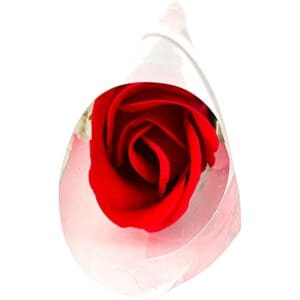 Rosa de Plástico de 35cm em Embalagem Individual GF133699 - Imagem 2