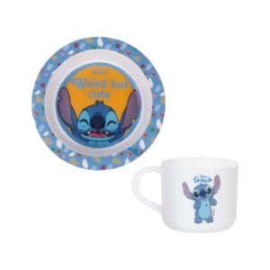 Kit Alimentação Prato Bowl + Caneca 270ml Stitch - BabyGo - Imagem 2