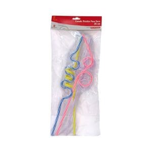 Canudo de Plástico para Suco 25cm C/4 Unidades - Rio Tijucas