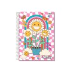 Caderno Espiral Universitário 10 Matérias 160 Folhas Groovy - Nova Cadernos