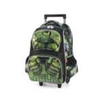 Mochila de Rodinhas 3 Divisórias C/ Máscara Hulk - Luxcel