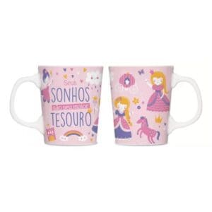 Caneca de Porcelana Premium 260ml Seus Sonhos - Brasfoot - Imagem 2