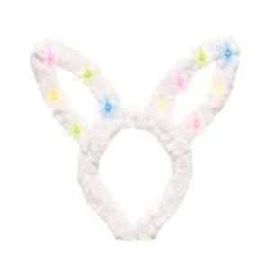Tiara de Coelho com LED Ref. Q21145 com 1 Unidade 16x26cm Sortido - Festa