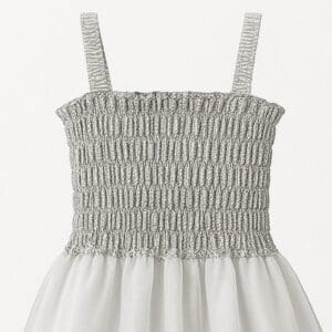 Vestido Infantil para Festa de Poliéster Prateado Tamanho Único 65cm TY361743 - Imagem 4